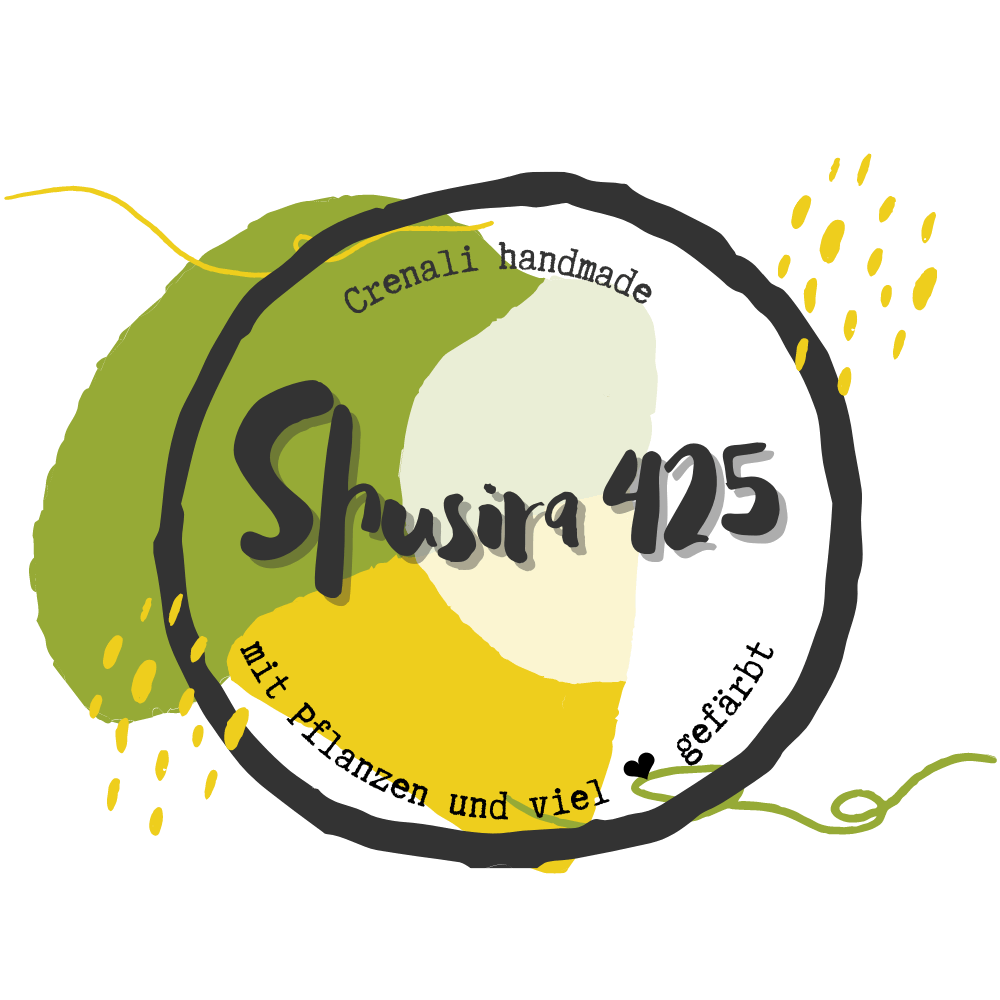 Logo Shusira 425 | pflanzengefärbt | Sockenwolle