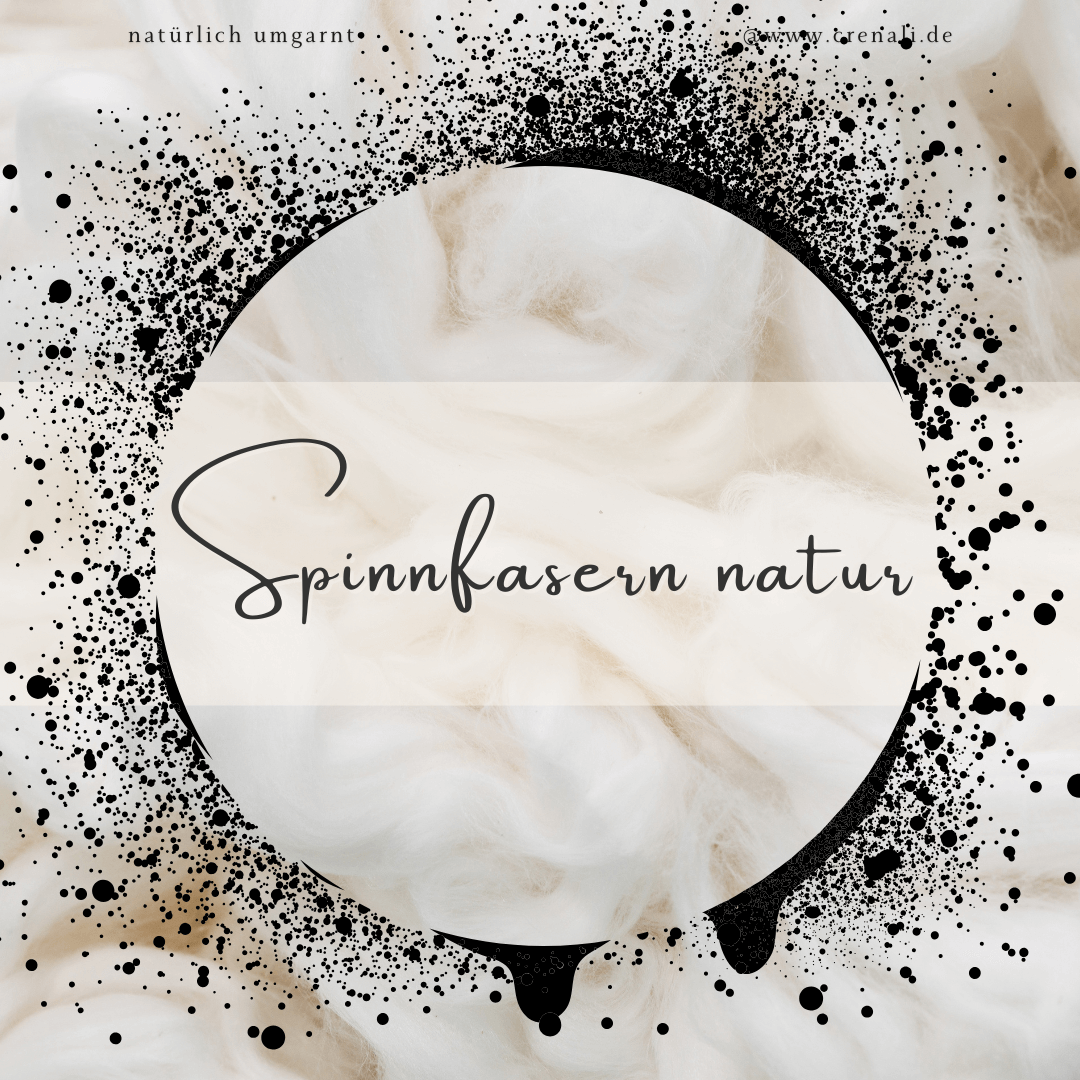 Button Spinnfasern natur
