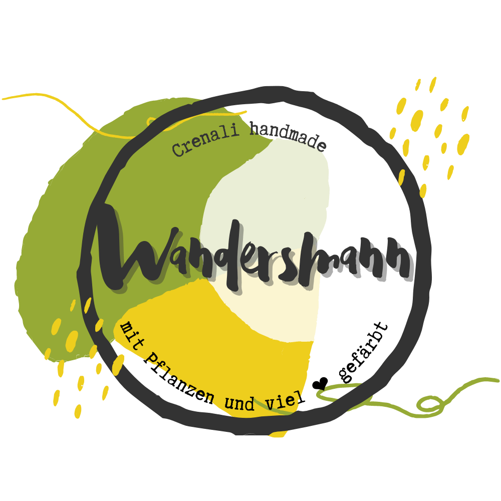 Logo Wandersmann 420 | pflanzengefärbt | Sockenwolle