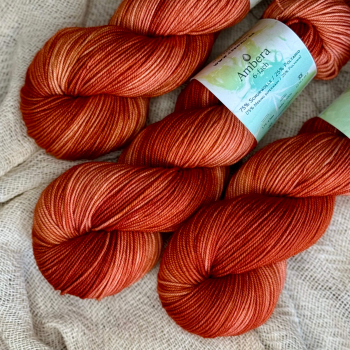 Ambera 6-fach | handgefärbt | Ziegel
