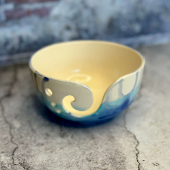 Garnschale | Keramik | Blau