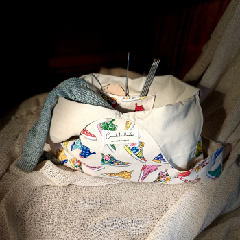 Preview: Japanische Knotentasche | Baumwolle | Sneakerliebe | Innenansicht