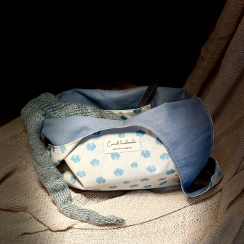 Preview: Japanische Knotentasche | Baumwolle | Wolkenleicht | Innenansicht