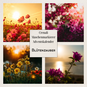 Maschenmarkierer-Adventskalender | Blütenzauber | Vorbestellung