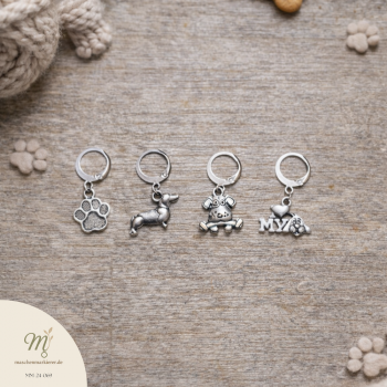 Maschenmarkierer No. 069 | Hund 2 - Silber