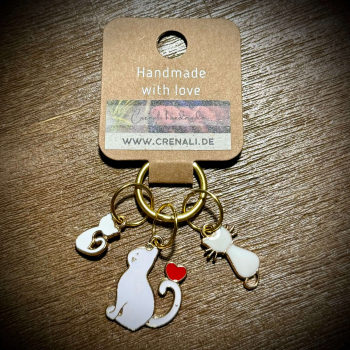 Maschenmarkierer No. 097 | White Cat One
