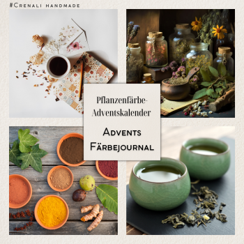 Pflanzenfärbe-Adventskalender | Advents-Färbejournal | Vorbestellung