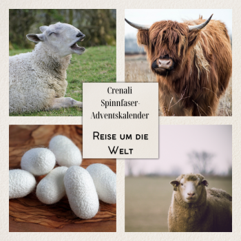 Spinnfaser-Adventskalender | Reise um die Welt | Vorbestellung