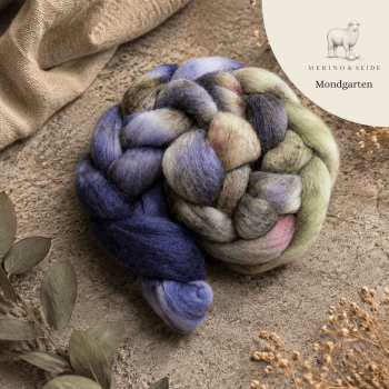 Merino-Seide Kammzug – Mondgarten | Spinnfasern