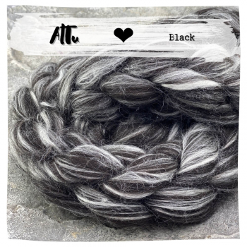 AlTu Black | Alpaka-Seide-Mix | Schwarz