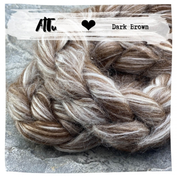 AlTu Dark Brown | Alpaka-Seide-Mix | Dunkelbraun
