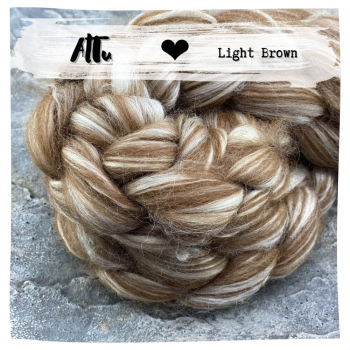 AlTu Light Brown | Alpaka-Seide-Mix | Hellbraun