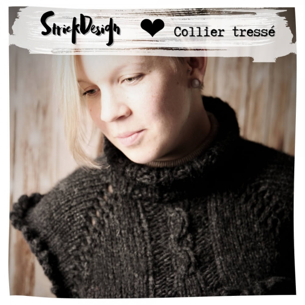 Collier tressé | Schalkragen | Strickanleitung