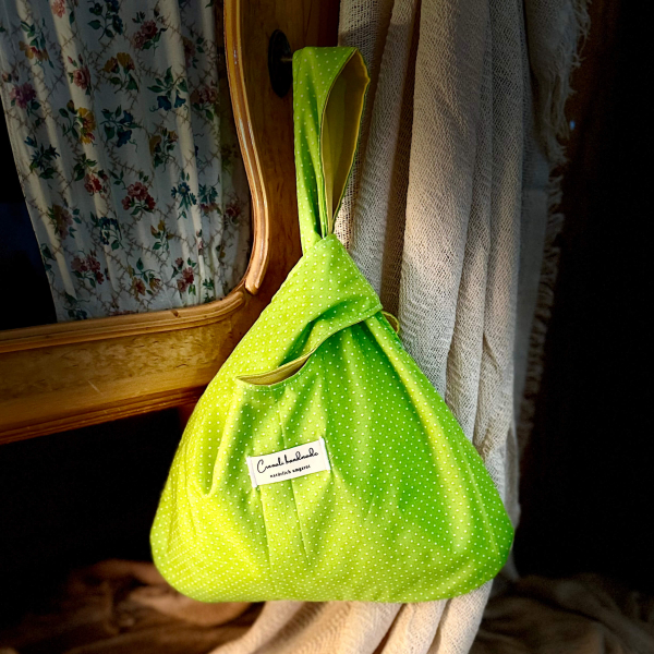 Japanische Knotentasche | Baumwolle | Wiesenglück | Außenansicht