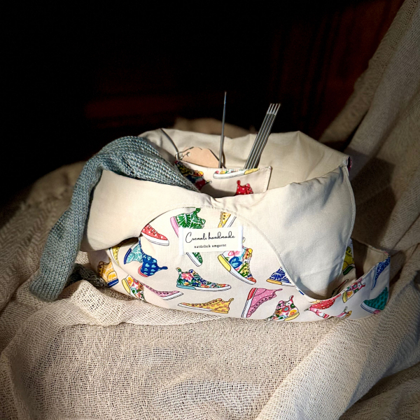 Japanische Knotentasche | Baumwolle | Sneakerliebe | Innenansicht