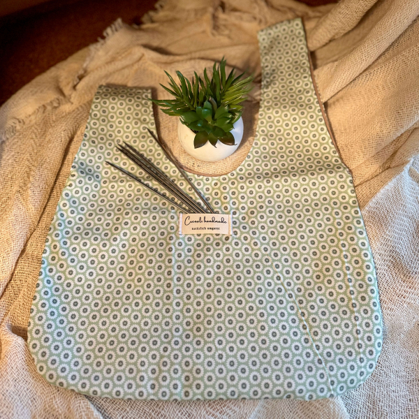 Japanische Knotentasche | Baumwolle | Wiesenpoesie