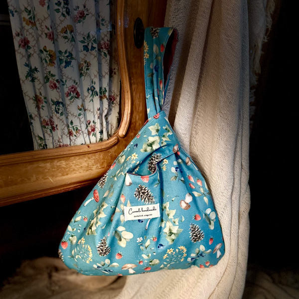 Japanische Knotentasche | Baumwolle | Waldgarten | Außenansicht