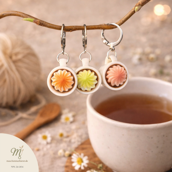 Maschenmarkierer | Schoki mit Sahne | handmade