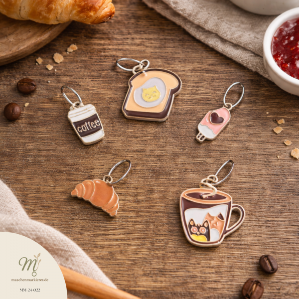 Breakfast | Maschenmarkierer | handmade