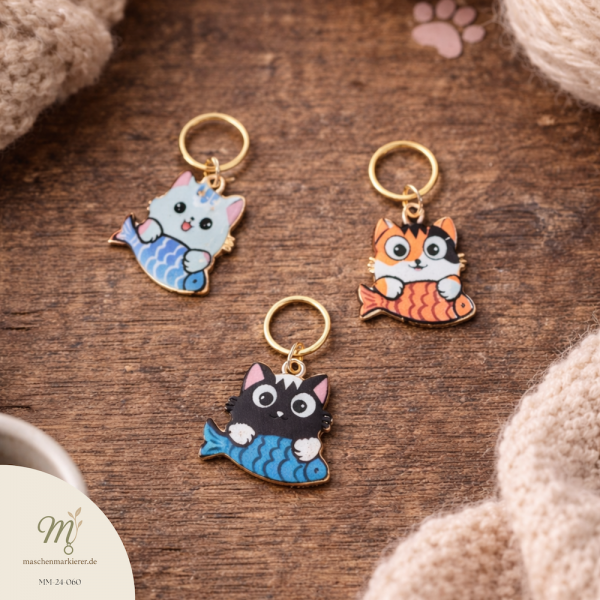 Fishcat | Crenali handmade | Maschenmarkierer