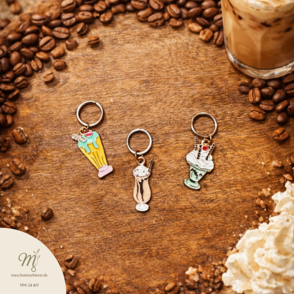 Eiskaffee | Maschenmarkierer | handmade