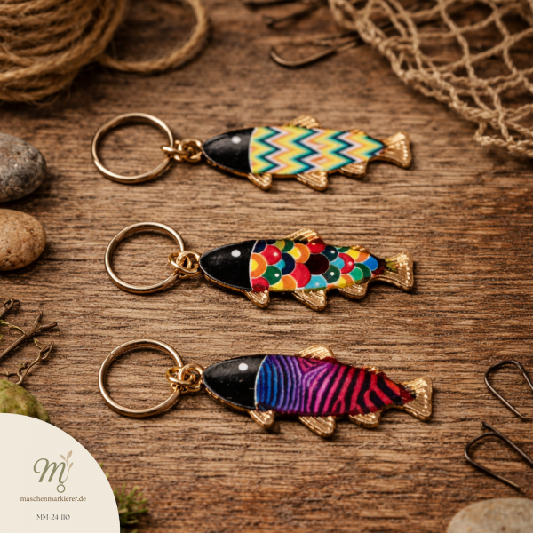 Crazy Fish | Maschenmarkierer | handmade