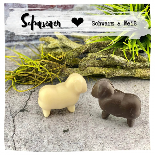 Schafmilchseife Schaf | schwarz und weiß | Saling