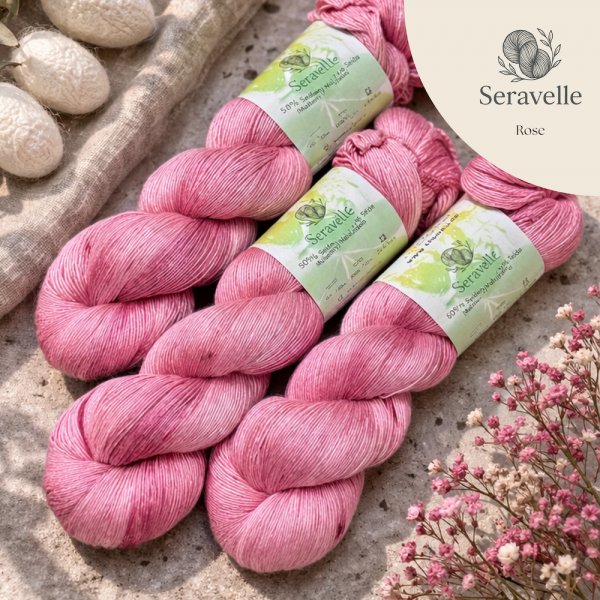 Seravelle 400 | Rose | pflanzengefärbt