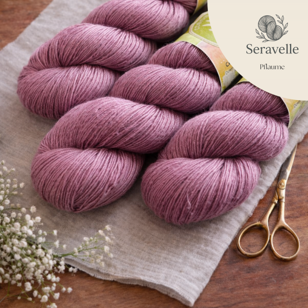 Pflaume | Seravelle 400 | handgefärbt | pflanzengefärbt