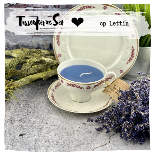 Tassenkerzen Set | CP Lettin | Blau